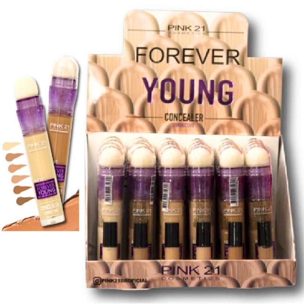 Pink21 Corrector de Ojeras con Esfumino FOREVER YOUNG