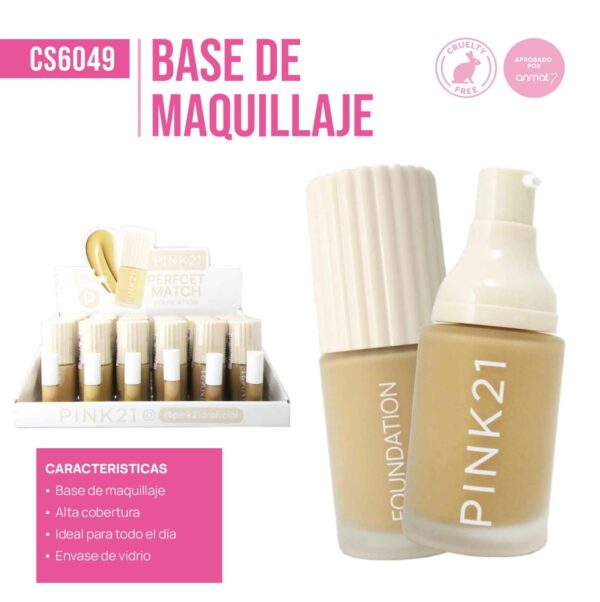 PIN21 Base Liquida Natural Touh Foundation